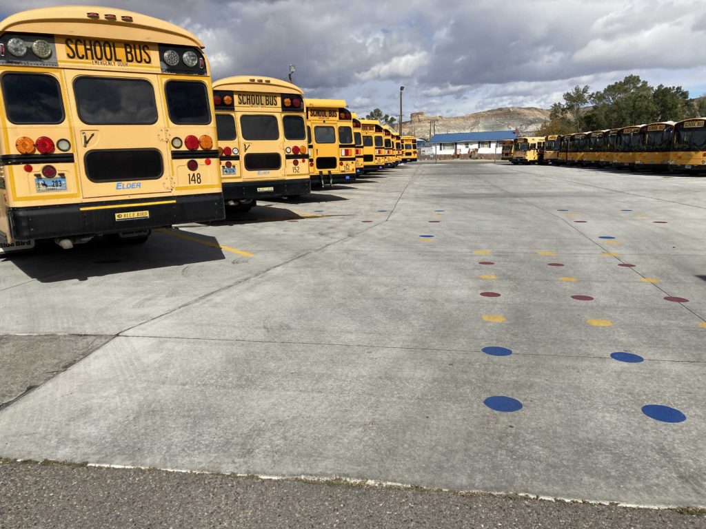 Sweetwater County School District #2 Bus Barn Parking Lot